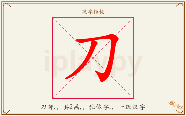 刀字图文介绍