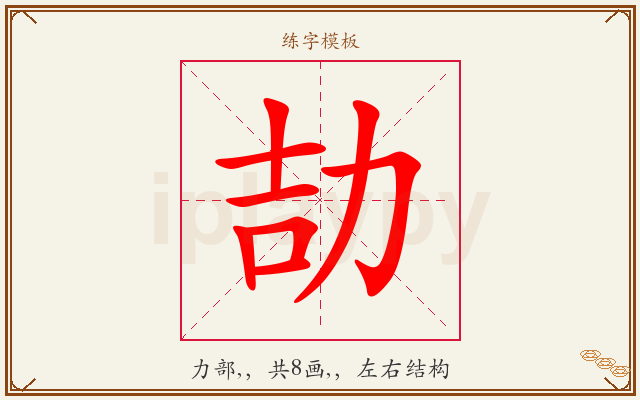 劼字图文介绍