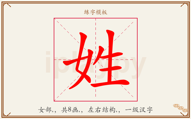 姓字图文介绍