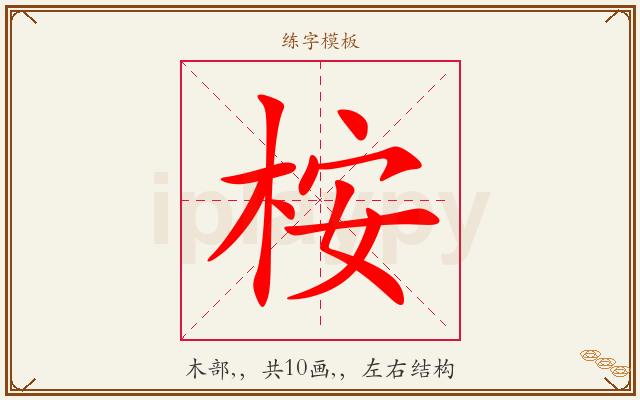 桉字图文介绍