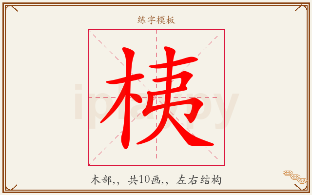 桋字图文介绍