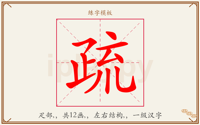 疏字图文介绍