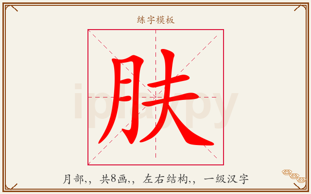 肤字图文介绍