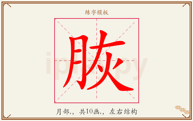 脄字图文介绍