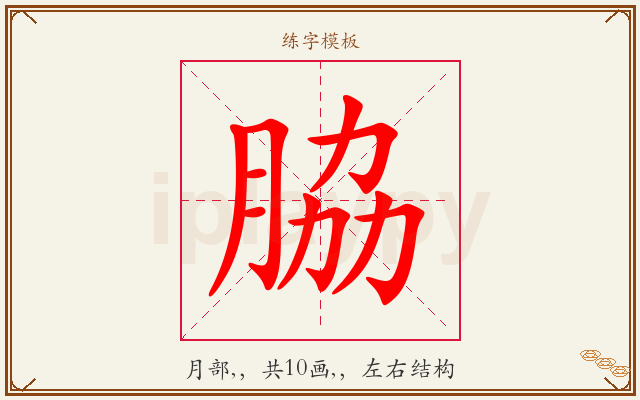脇字图文介绍