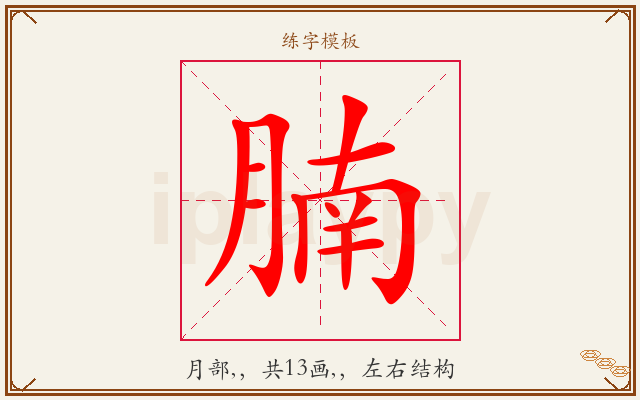 腩字图文介绍