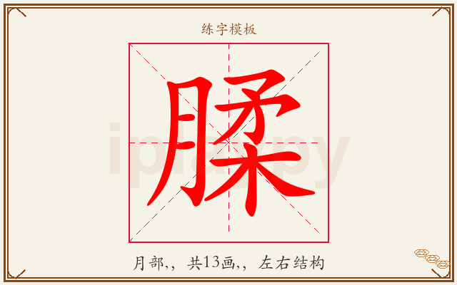 腬字图文介绍