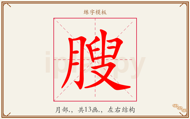 膄字图文介绍