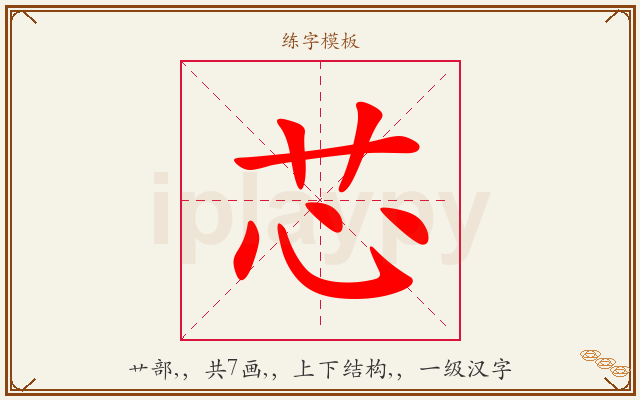 芯字图文介绍