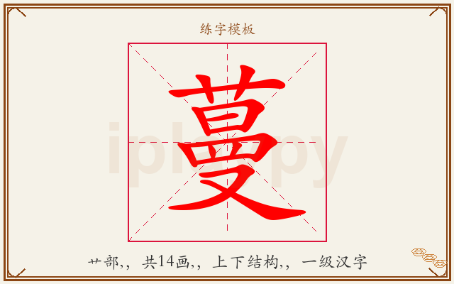 蔓字图文介绍