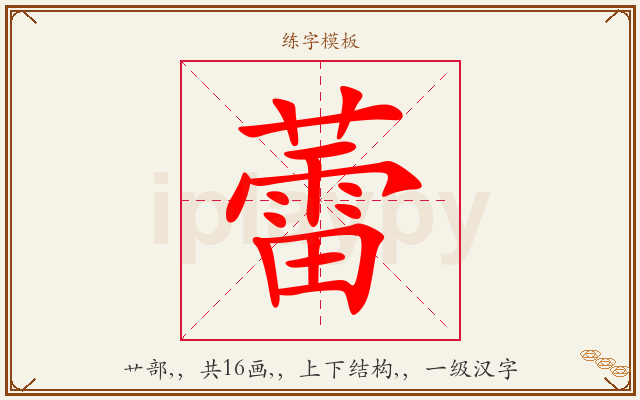 蕾字图文介绍