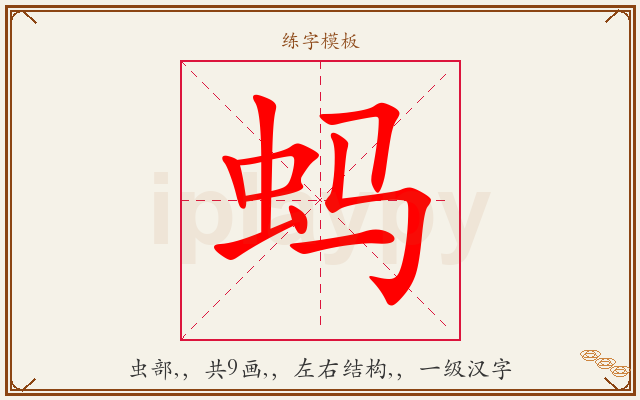 蚂字图文介绍