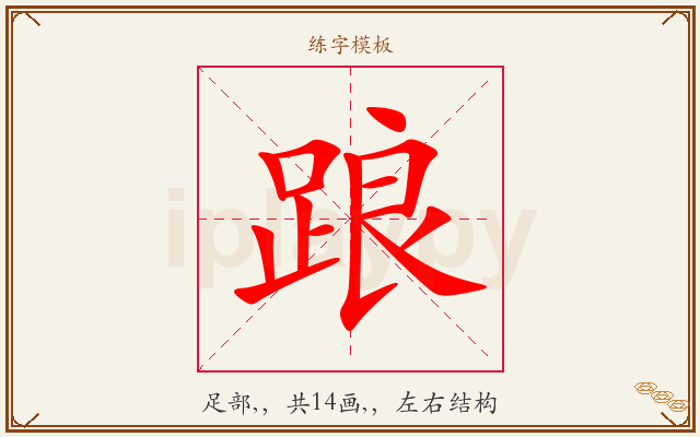 踉字图文介绍