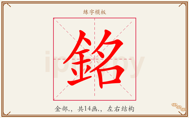 銘字图文介绍