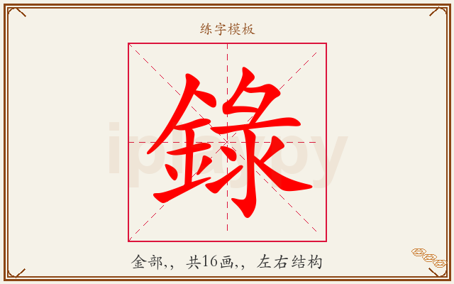 錄字图文介绍