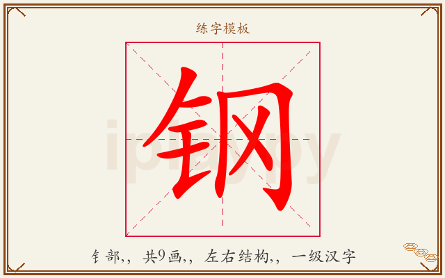 钢字图文介绍