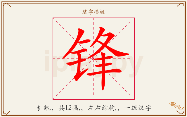 锋字图文介绍