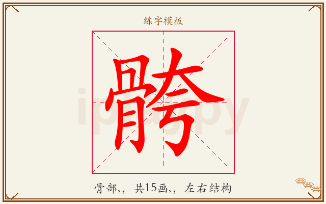 骻字图文介绍