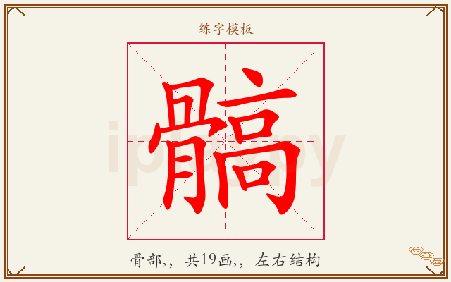 髇字图文介绍