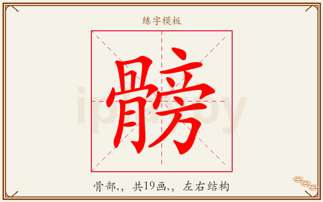 髈字图文介绍