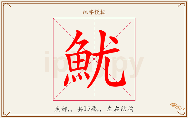 魷字图文介绍