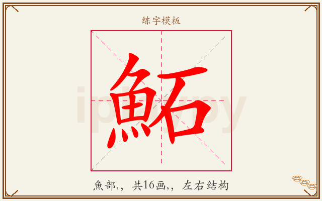 鮖字图文介绍
