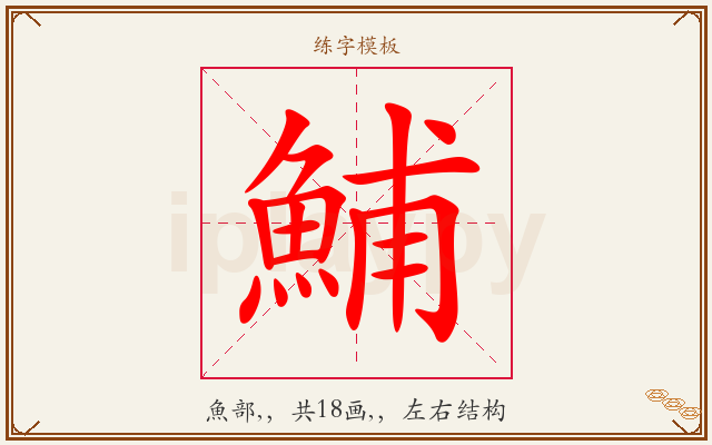 鯆字图文介绍
