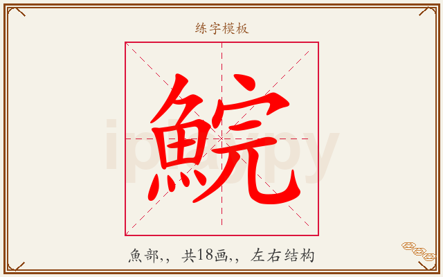 鯇字图文介绍