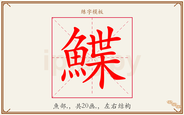 鰈字图文介绍