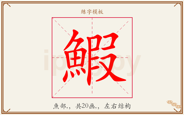 鰕字图文介绍