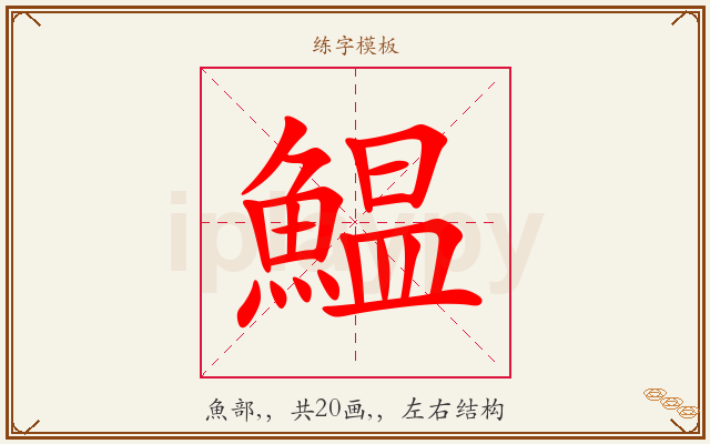 鰛字图文介绍