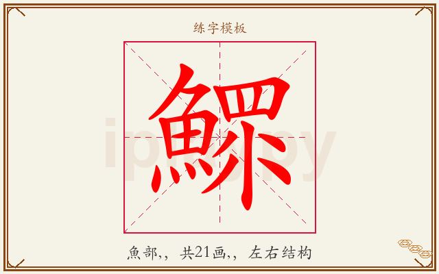 鰥字图文介绍