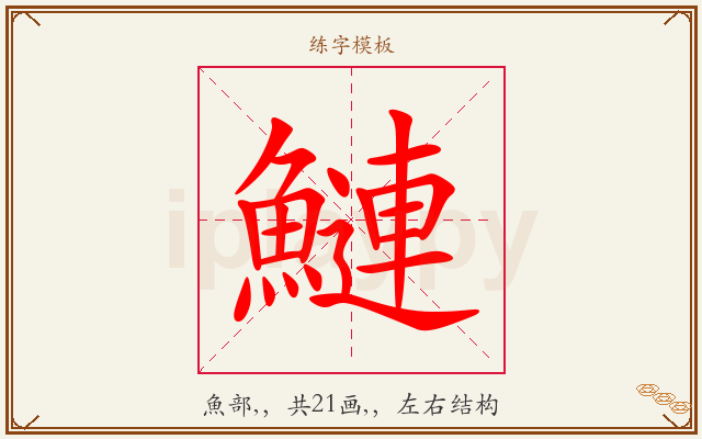 鰱字图文介绍