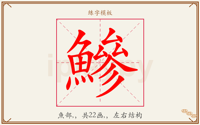 鰺字图文介绍