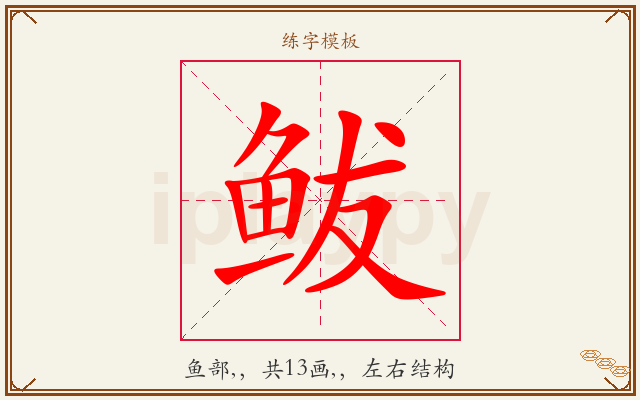 鲅字图文介绍