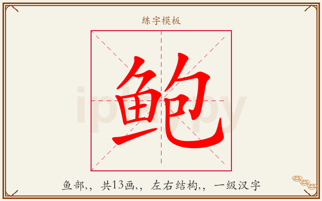 鲍字图文介绍