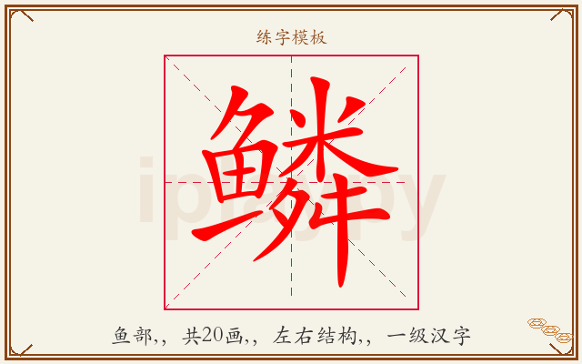 鳞字图文介绍