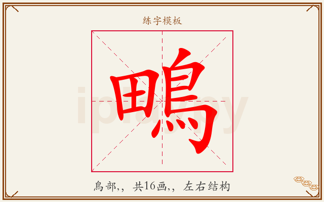 鴫字图文介绍