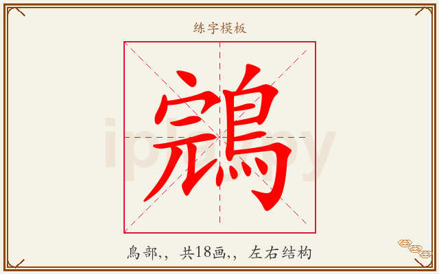 鵍字图文介绍