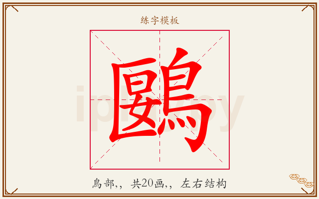 鶠字图文介绍