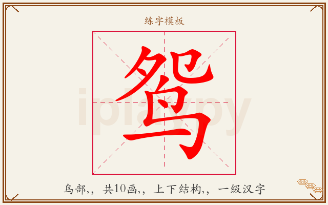 鸳字图文介绍