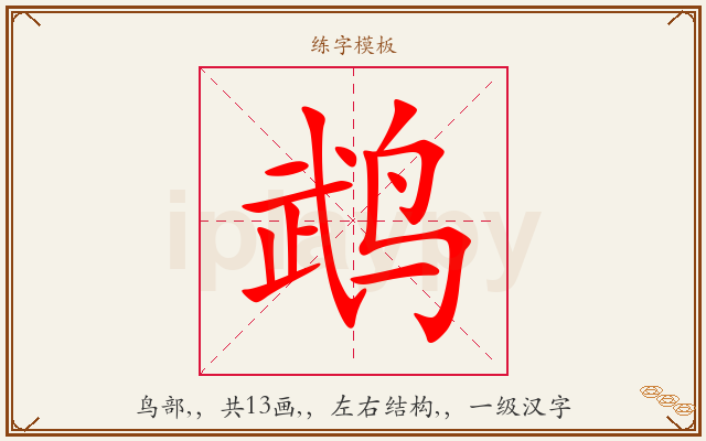 鹉字图文介绍