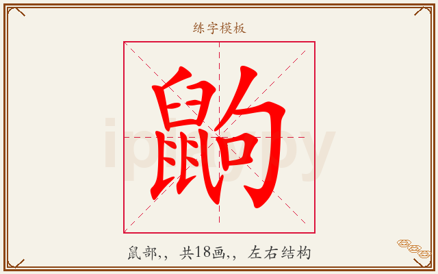 鼩字图文介绍