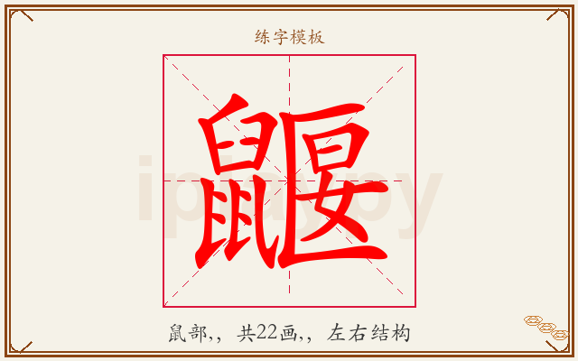 鼴字图文介绍