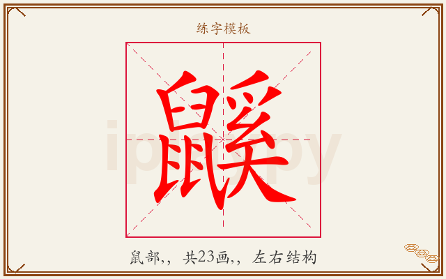 鼷字图文介绍